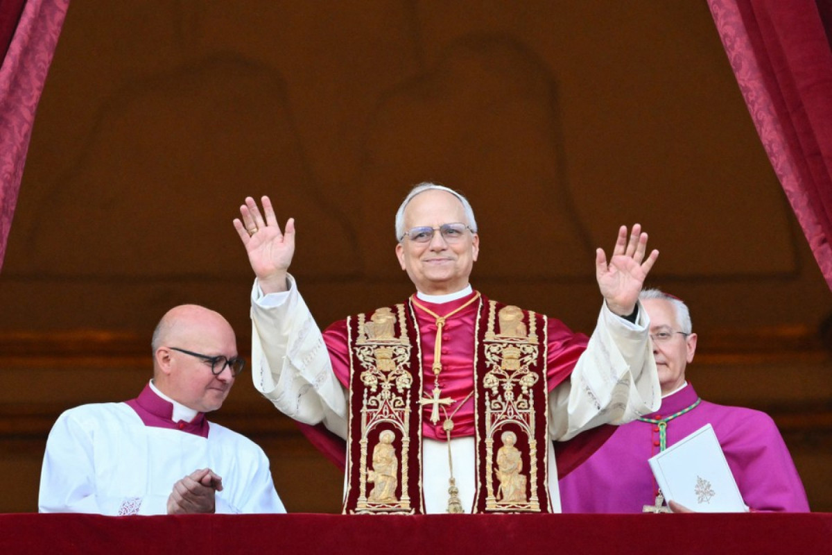 Papa Leão 14 no anúncio oficial no Vaticano/Alberto Pizzoli/AFP Papa Leão 14 no anúncio oficial no Vaticano/Alberto Pizzoli/AFP