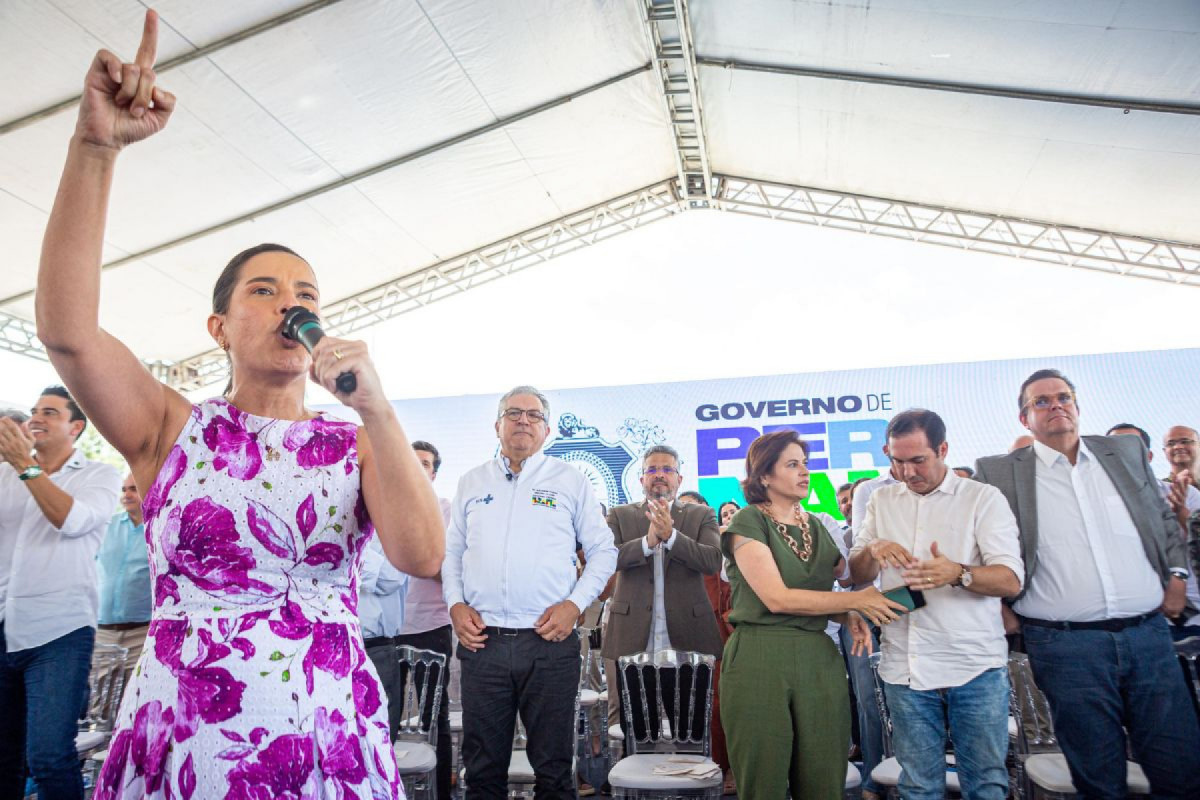 Governadora de Pernambuco, Raquel Lyra, em Caruaru